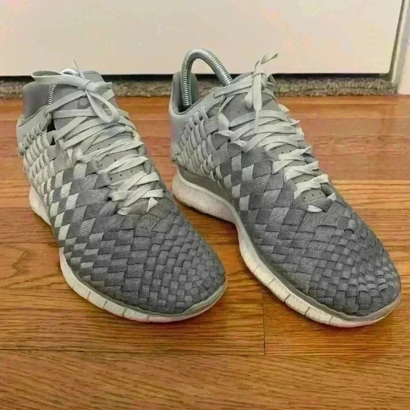Nike Women Light Grey Low-Tops & Sneakers Textile Fibers, Women’s size 8.5 - Picture 3 of 14